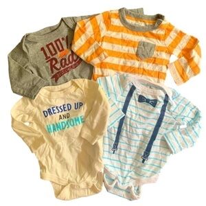 Circo Long Sleeve Dressed Up and Handsome Bow tie Onesies Size Newborn